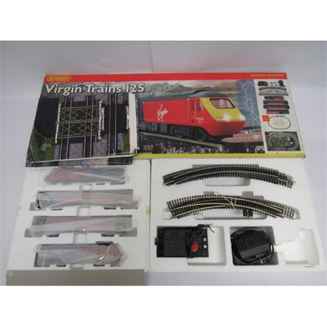 Two Boxed Hornby 00 Gauge Model Railway Train Sets To Include R1023 Virgin Trains 125 And R693 Inter