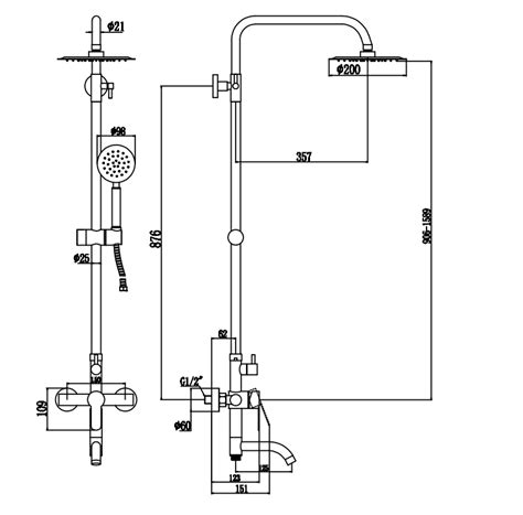 Душевая стойка Fmark FS8245C