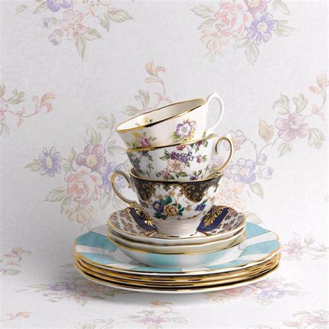 Royal Albert 100 Years Teaware Set Cup Saucer 1900 1940 10 Piece