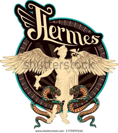 Greek Mythology Hermes Mercurius Character Hermes Design Drawing