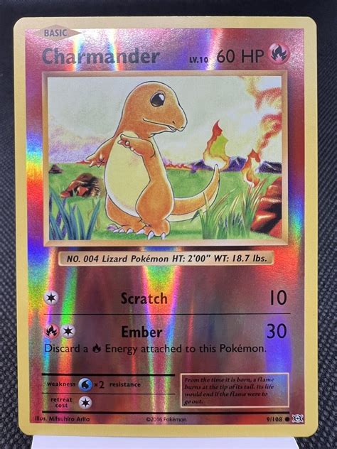 Mavin Charmander 9 108 Reverse Holo XY Evolutions Pokemon Card MINT