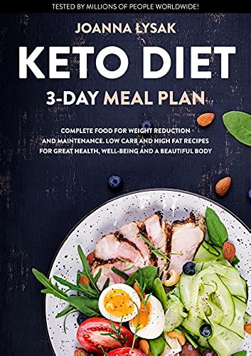 Keto Diet Cookbook Complete 3 Day Meal Plan For Maintenance And Weight