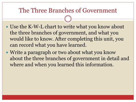 Ppt The Three Branches Of Government Powerpoint Presentation Free