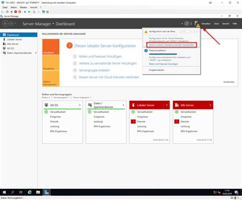 Active Directory Einrichtung Server Scarymachines