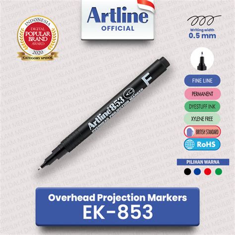 Jual Artline Spidol Ohp Overhead Project Permanent Marker Ek