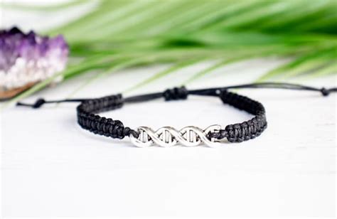 Science Double Helix Dna Strand Bracelet Science Teacher Etsy