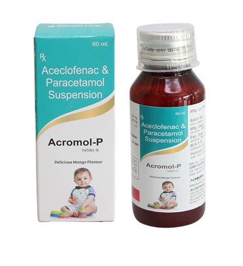 Acromol P Mefenamic Acid Paracetamol Suspension Syrup At Rs 68 Bottle