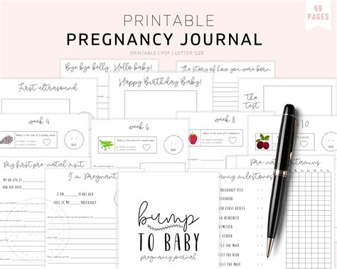 The Ultimate Pregnancy Journal Printable Pregnancy Journal Etsy