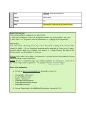 Assignment Environmental Scan Docx Title Online