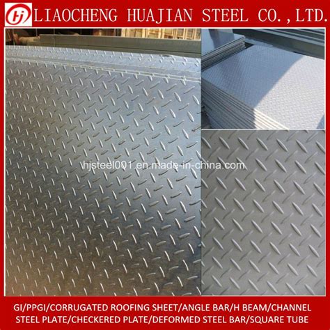 Weight Ms Checkered Plate Hot Rolled Q Mild Steel Checkered Plate