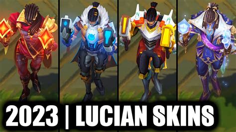 All Lucian Skins Spotlight 2023 League Of Legends Youtube