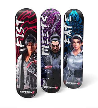 Tekken Fist Meets Fate Skateboard Deck Wall Decor Set Of