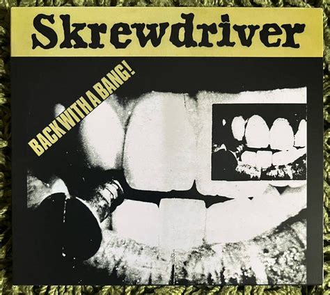 【未使用に近い】skrewdriver Back With A Bang Cd Punk Hardcore Oi Skins Skinhead No Remorse Brutal