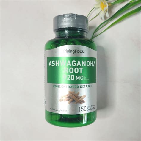 Piping Rock Ashwagandha Root 920 Mg 150 Capsules Indian Ginseng