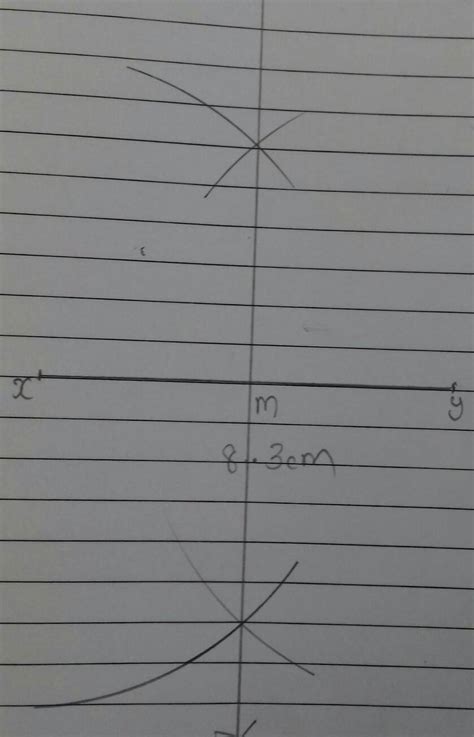 Practical Geometry Of Class 6 Draw A Perpendicular Draw A Perpendicular Bisector Of Xy Whose