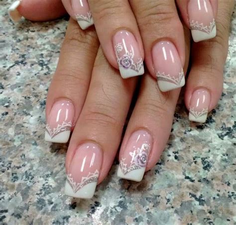 French Wedding Nails Nails French Tip Pinterest