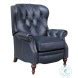 Kendall Shoreham Blue Leather Recliner From Barcalounger Coleman