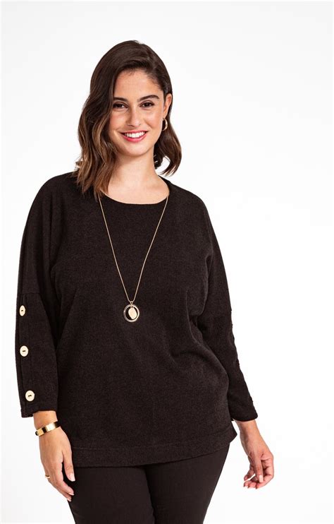 PULL UNI COL ROND 30 00 NOIR Toscane