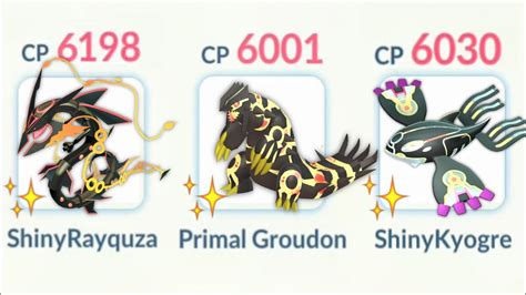 Triple Shiny Weather Trio With PRIMAL POKEMON In Pokemon GO YouTube