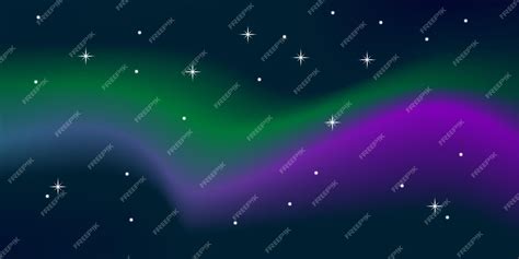 Premium Vector Northern Lights For Banner Design Space Travel Motion