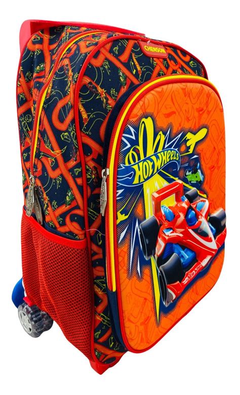Mochila De Carrito Hot Wheels Chenson Original Primaria Envío gratis