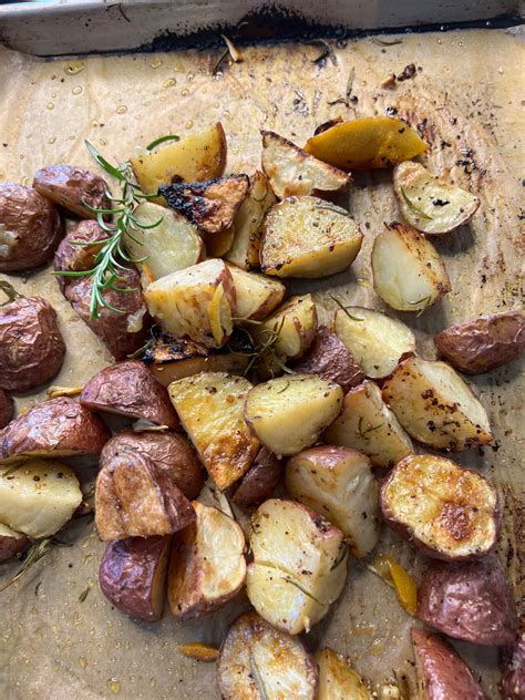 Lemon Rosem Ary Roasted Potatoes Tk