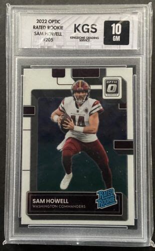 Panini Donruss Optic Sam Howell Rated Rookie Graded Gem