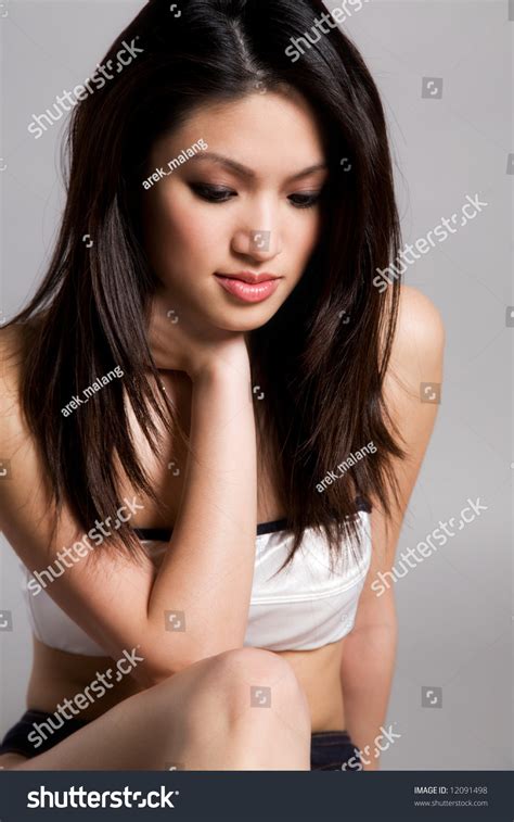 Portrait Beautiful Asian Woman Bikini Stock Photo Edit Now