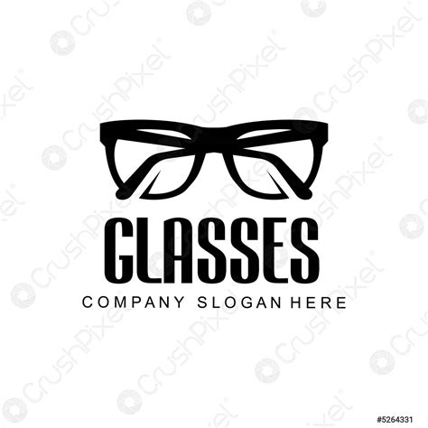 Glasses Logo Design Vector Illustration Of Optical Tools To Style