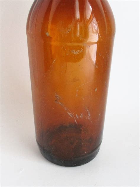 Vintage Glass Amber Bottle Collectible Glass 32 Oz Duraglas Etsy