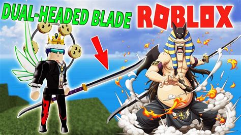 Roblox Mua VŨ KhÍ HiẾm Dual Headed Blade ĐỘc VÀ LẠ Blox Piece Youtube