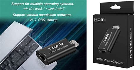 Chollo Capturadora de vídeo HDMI Tihokile a USB 1080P por sólo 5 19