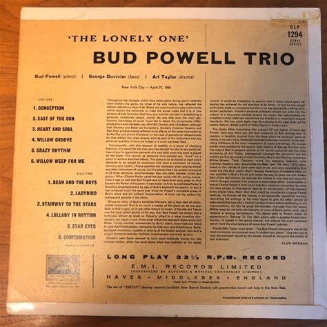 Yahoo オークション 美盤 マト1 英HMVプレス MONO盤 BUD POWELL THE