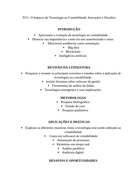 Estrutura TCC - Tecnologia | PDF