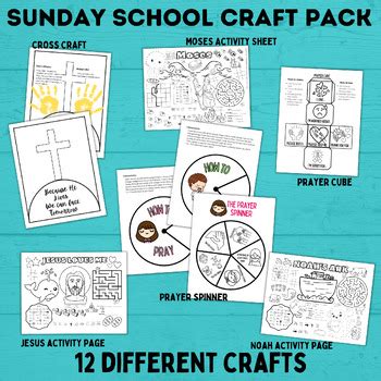 Sunday School Activities | Sunday School Crafts Bundle | Sunday School ...