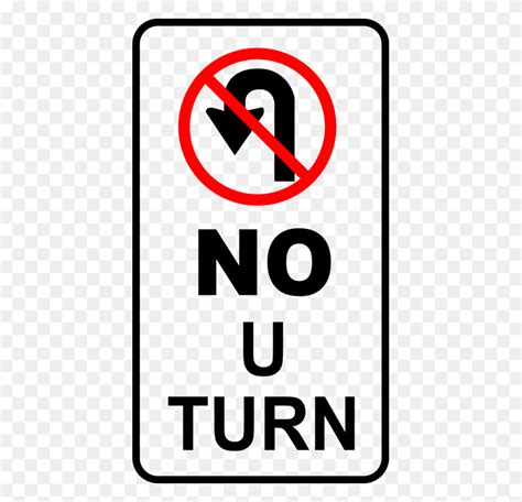 Traffic Sign No U Turn Syndrome Road - Turn Clipart - FlyClipart