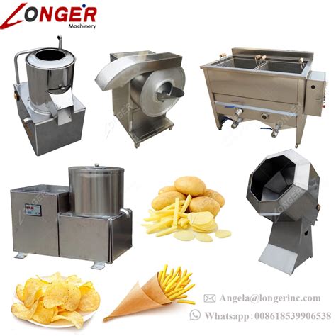 Commercial Industrial Semi Automatic Potato Chips Making Machine