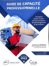 Livre Guide De Capacit Professionnelle Transport Public Routier De