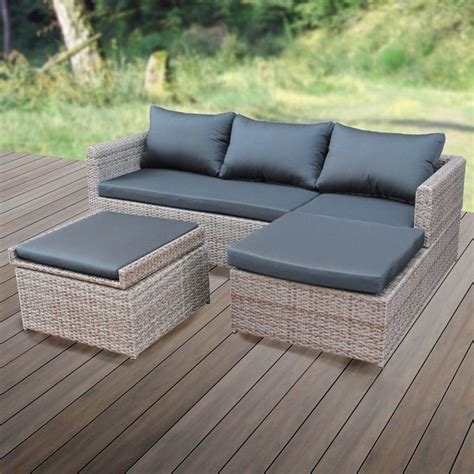 Poly Rattan Lounge Set Gartenset Garnitur Polyrattan Gartenm Bel