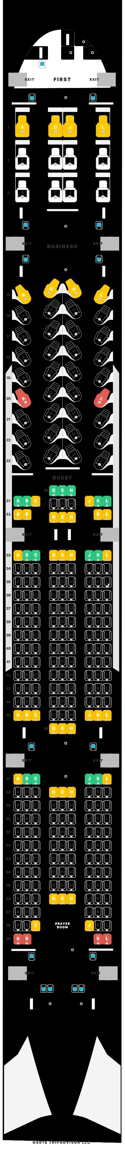 SeatGuru Seat Map Saudia SeatGuru