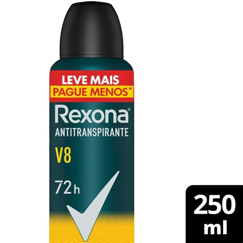 Desodorante Antitranspirante Aerosol Masculino Rexona V Horas Ml