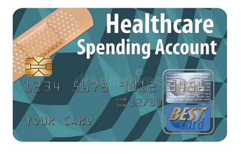 This Is A Hsa Health Care Spending Account Debit Card Stock