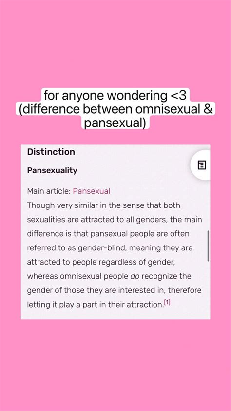 Difference Between Omnisexual And Pansexual Pansexual Meant To Be Let It Be