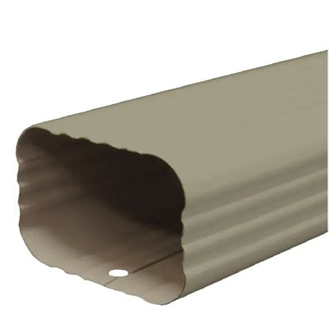 2 X 3 X 10 Kaycan Aluminium Downspout In Prestige Beige 10 Per Box