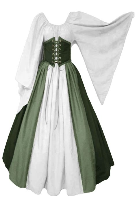 Green Pirate Dress Medieval Renaissance Dress Gothic Victorian Ball