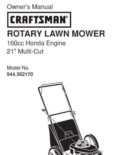 Sears Craftsman Repair Parts Manual Model No. 944.362170 - PartsBay.ca