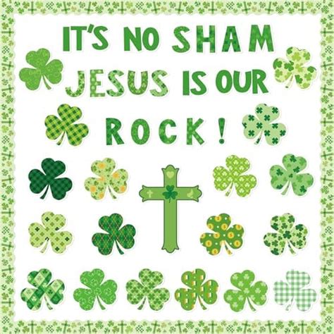 Amazon Asodsway St Patricks Day Jesus Bulletin Board Pcs