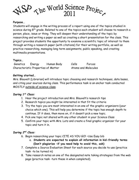 Historical Figures in Science Project