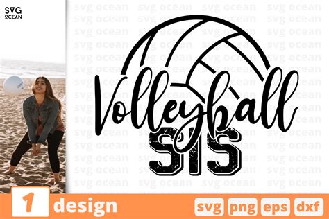 1 Volleyball Sis Volleyball Quote Cricut Svg By Svgocean Thehungryjpeg