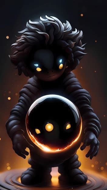 Premium AI Image | Black hole cartoon character design concept artwork ...